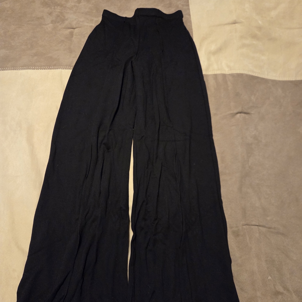 Wide Leg Black Women's Pants